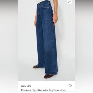 AGOLDE Enamour High Rise Wide Leg Dame Jean